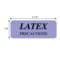 Nevs Latex Precautions 5/16" x 1-1/4" Lavender w/Black CS-5785 - alternate 2